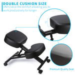 Black Adjustable Ergonomic Kneeling Chair