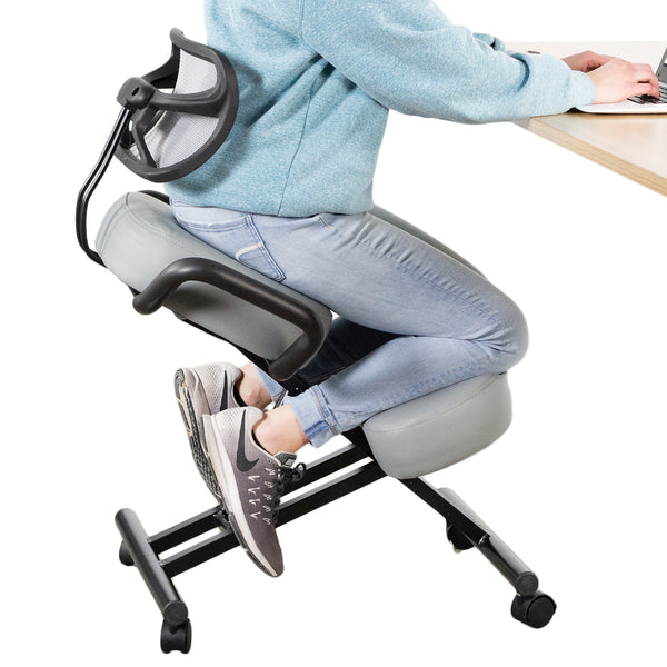 Cross Legged Office Chair Ergonomic Kneeling Chair With Back